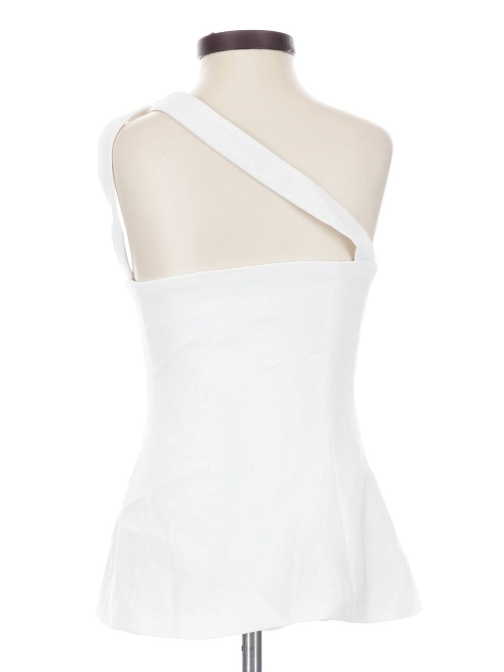 Commense One-Shoulder White Button-Front Top - Picture 2 of 6